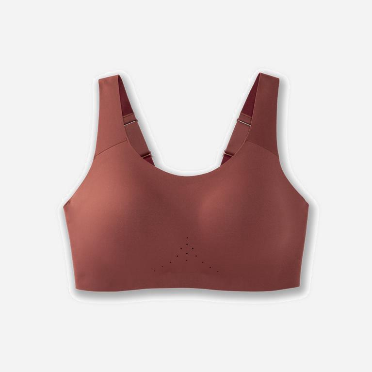 Brooks Dare Scoopback Womens Running Bra Ireland Burgundy/Terracotta (QZPL-04328)